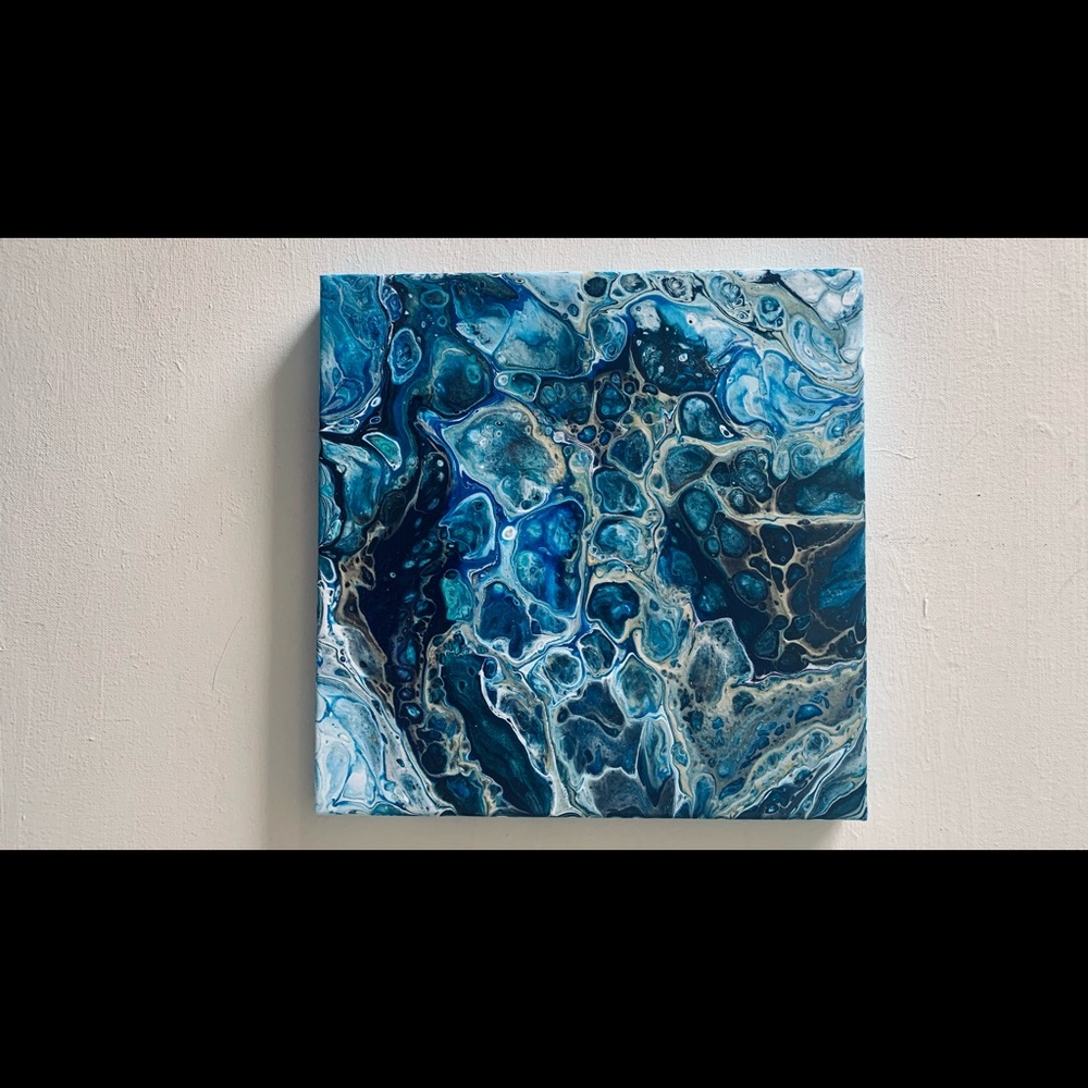 “Underworld” Original Pour Painting On Canvas